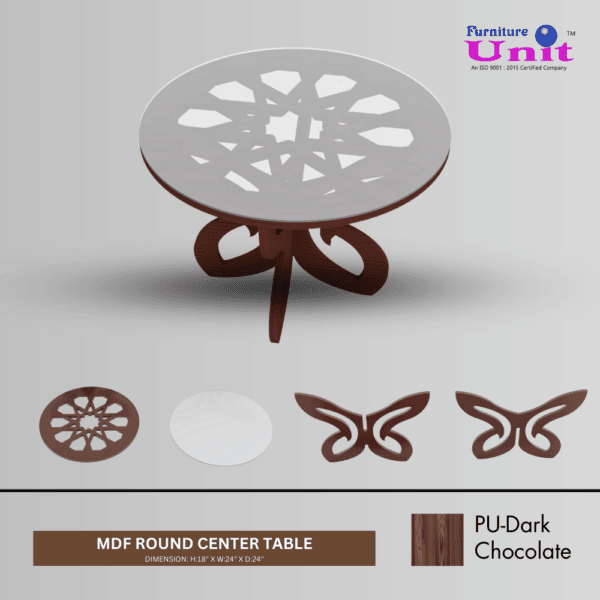MDF Round Center Table - Image 2