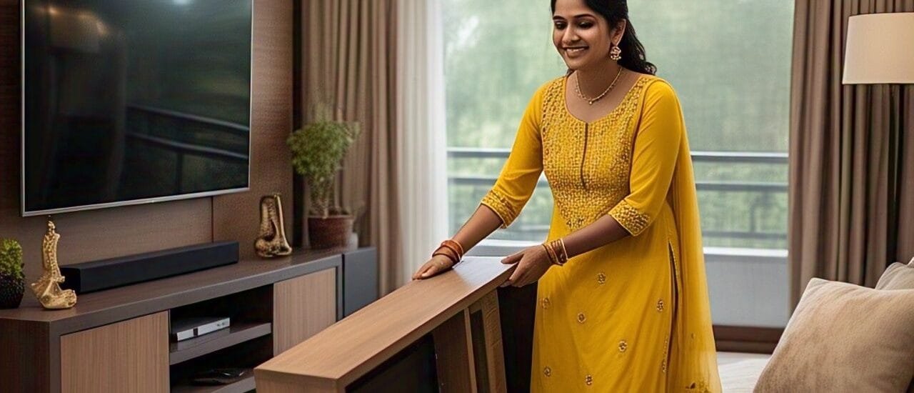 realistic image newly marred indian house wife 1