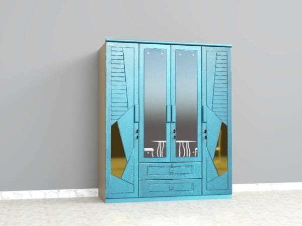 Elegant Mordan 4 Door Wardrobe - w35 pp 4 Door - Image 2